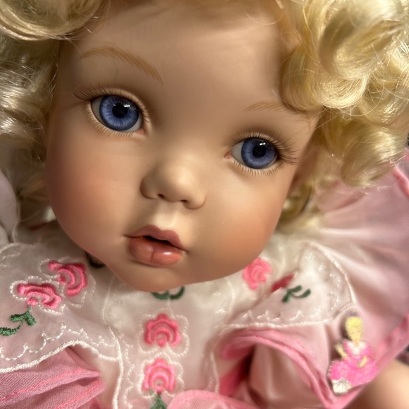 Marie Osmond’s Rose porcelain doll, “Child’s Play Rose”. She is a tottler. - Picture 7 of 10